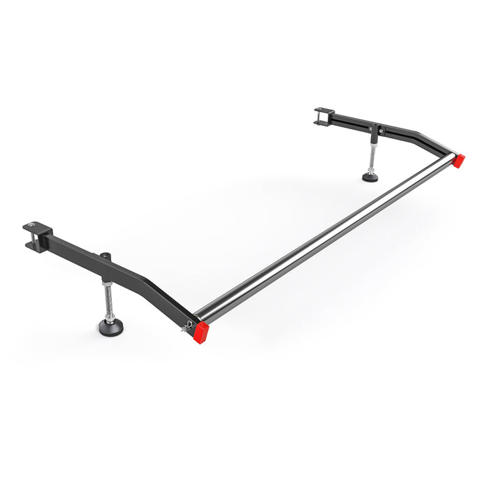 AA-Racks Steel Rear Cargo Roller Bar for Two/Three Van Roof Rack - Black/White (P27-R) - AA Products Inc