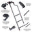 AA Product Tailgate Ladder Foldable Pickup Truck Tailgate Ladder Universal Accessories for Truck Easy Install Ladder Rack Capacity 300 lbs(PTL-01) - AA Products Inc