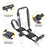J-Style Bilateral Folding Kayak Carrier for Canoe, 180° Folding Motion Kayak Roof Rack for SUP,Surfboard and Ski Board on SUV, Car and Truck(KX-505-BLK) - AA Products Inc