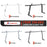 AA-Racks Universal No Drill Aluminum Ladder Rack Single Bar Pickup Truck Racks Lumber Kayak Utility - (APX25-A) - AA Products Inc