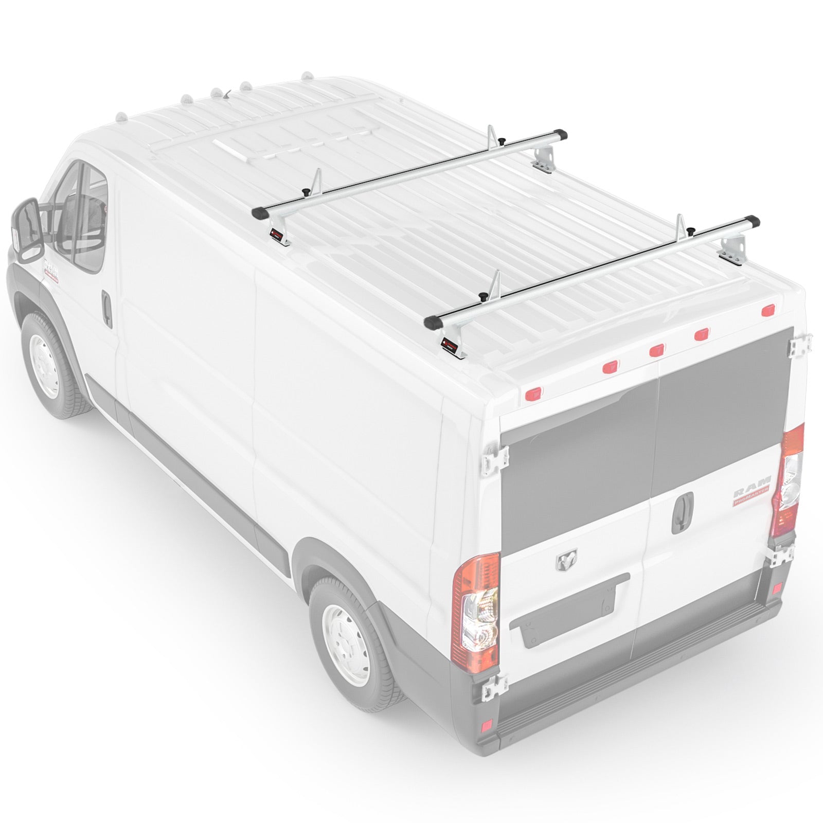 AA Racks Model AX302 Aluminum Van Ladder Roof Rack System Fits for