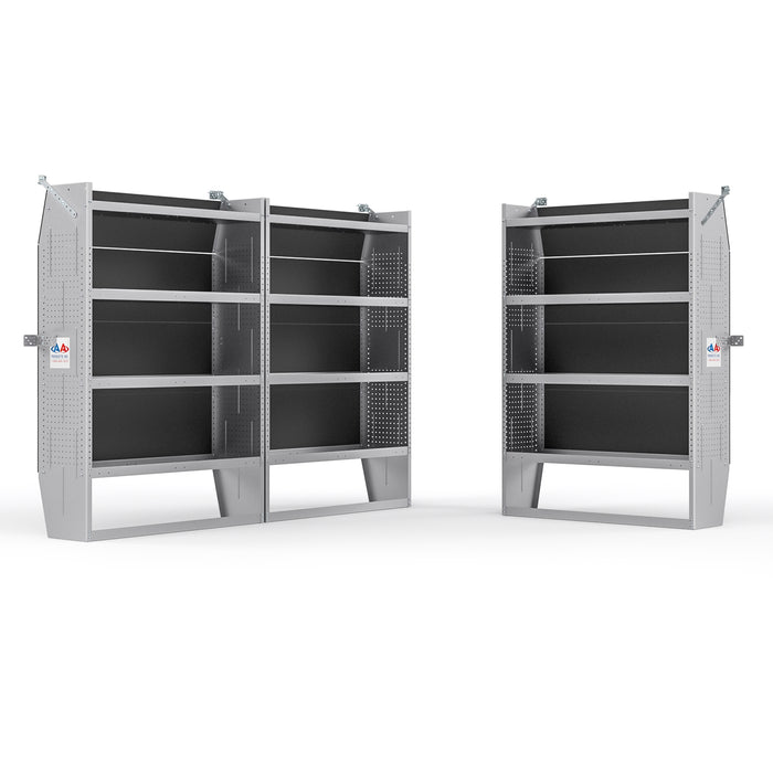 AA Products SH-6004(3) Steel Mid/ High Roof Van Shelving Storage System Fits Transit, NV, Promaster and Sprinter（SH-6004(3)） - AA Products Inc