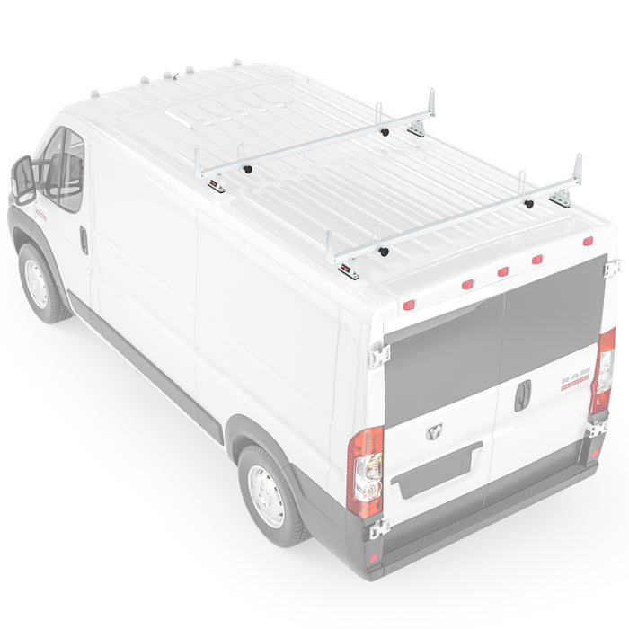 AA-Racks Model X202 Steel Van Roof Rack Cross Bars Fits 2013-On RAM ProMaster/ 2015-On Transit(X202-PR/TR) - AA Products Inc