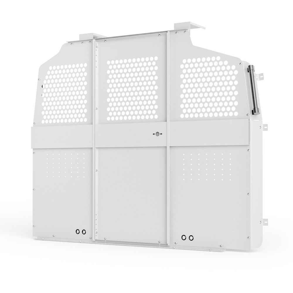 AA Products Model PT-GM/CH Cargo Van Safety Partition Protective Bulkhead Fit for GMC Savana / Chevrolet Express Vans Grey - AA Products Inc