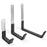 AA Products P-SH-Hooks includes Small, Medium, Large Stainless Steels Sets of three Holds up 50LB Sliver and Black Compatible with AA Products 13" and 16" Van Shelving(P-SH-Hook-01) - AA Products Inc