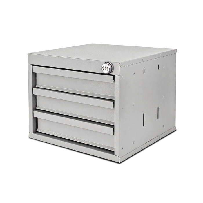 AA Products Model DW-1630 3 Tiers Drawer Cabinet with Password Lock Designed for Tools Room, Utility Room, Workplace, Carriage, Garage. 15.75’’W x 12.5’’H x 15.6”D - Sold Individually - AA Products Inc