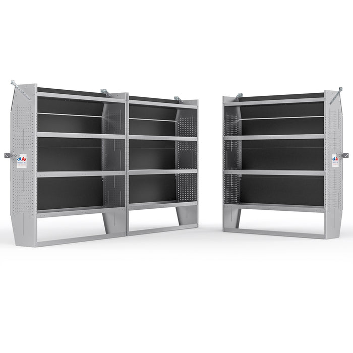 AA Products SH-6005(3) Steel Mid/ High Roof Van Shelving Storage System Fits Transit, NV, Promaster and Sprinter（SH-6005(3)） - AA Products Inc