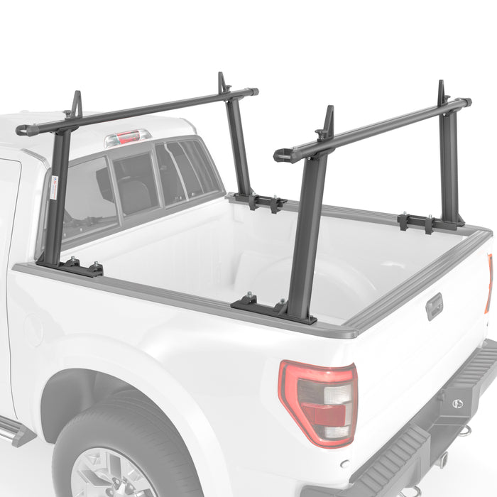 AA-Racks Adjustable Aluminum Pick-Up Truck Ladder Rack (No drilling required) (APX25) - AA Products Inc
