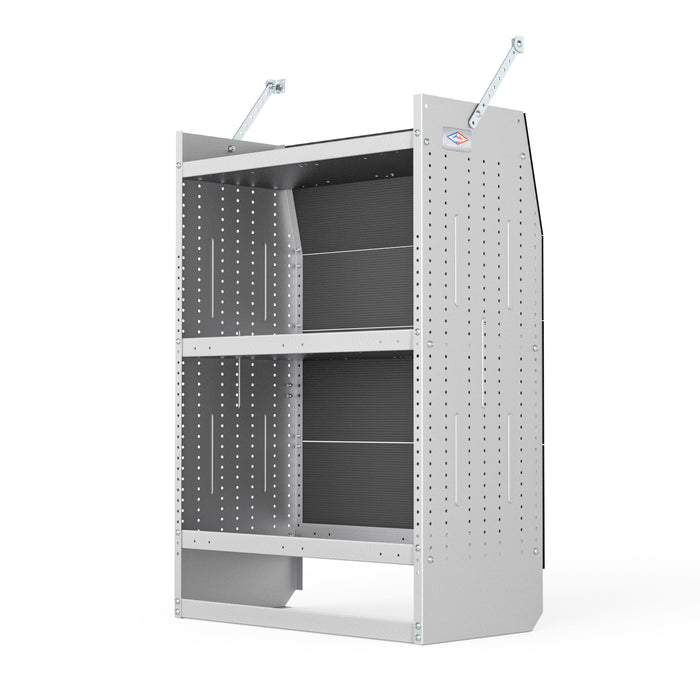 AA Products Model SH-4603-T3 Steel Low/Mid/High Roof Van Shelving Storage System Fits Transit, GM, NV, Promaster and Sprinter, Contoured Shelving Unit, 32" W x 46" H x 16" D(SH-4603-T3) - AA Products Inc