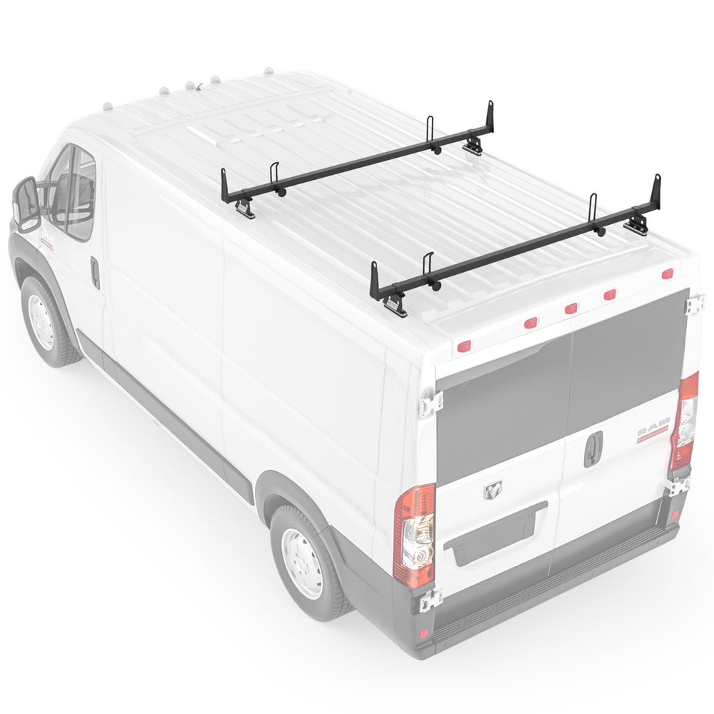 AA-Racks Model X202 Steel Van Roof Rack Cross Bars Fits 2013-On RAM ProMaster/ 2015-On Transit(X202-PR/TR) - AA Products Inc