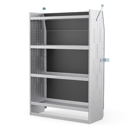AA Products Model SH-6204 Steel Mid/High Roof Van Shelving Storage System Fits Transit, ProMaster and Sprinter, 4 Tiers Van Shelving Units, 42''W x 62''H x 16''D(SH-6204) - AA Products Inc