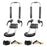 AA-Racks Folding Kayak Rack Car Roof Top Mounted, Aluminum Kayak Carrier with 16 Ft Ratchet Straps for Canoes, Ski Boards, Surf Boards,SUP on SUV Car Truck Trailer and Other Vehicles with Crossbars (KAX105) - AA Products Inc
