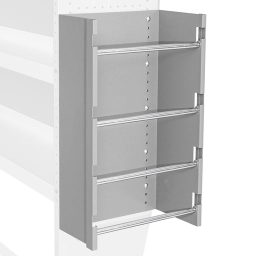 AA Products P-SH-Wire Reel Holder -13" Wide 4 Rods Wire Spool Rack Designed for 13"D AA Van Shelving (P-SH-WRH-13) - AA Products Inc