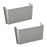 AA Products P-SH-Hanging File Holder Steel Hanging Paper Organizer Paper Document Storage, Easy Mounts on Shelves, Partitions, Walls, Set of 2, Silver（P-SH-HFH-13)） - AA Products Inc