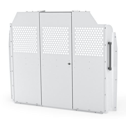 AA Products Model PT-TR-LR Cargo Van Safety Partition Low Roof Protective Bulkhead Fit for Transit Full Size Vans Grey (PT-TR-LR) - AA Products Inc