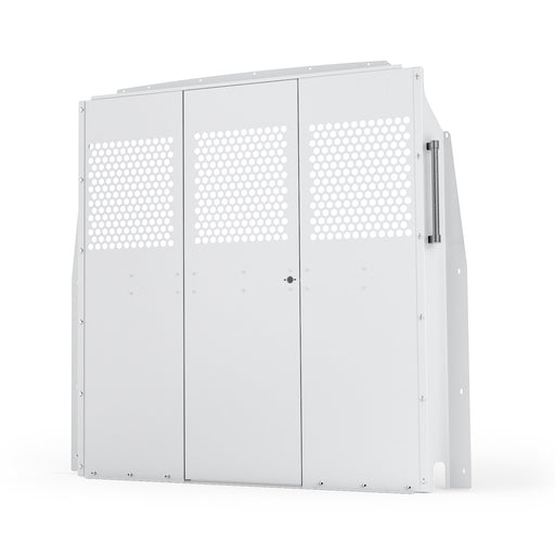 AA Products Model PT-SP-LR Cargo Van Safety Partition Protective Bulkhead Fit for Full Size Low Roof Sprinter Vans Grey - AA Products Inc