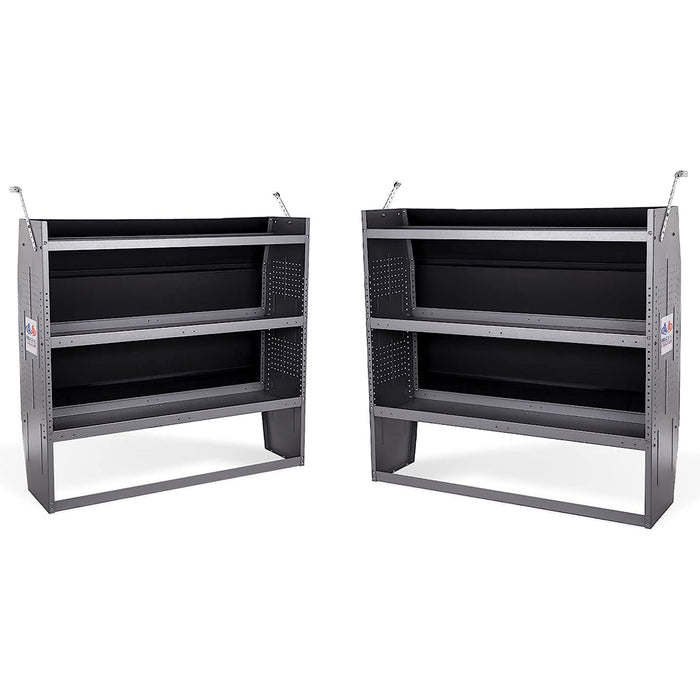 AA Products SH-4303(2) Steel Van Shelving Storage System Fits for NV200, Transit Connect 2014+ and Chevy City Express - AA Products Inc