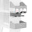 AA Products P-SH-Power Tool Organizer Wall Mount Designed for 13''D Van Shelving Storage, Three Layer 13" W Steel Power Tool Charging Station Organizer(P-SH-PTO-13) - AA Products Inc