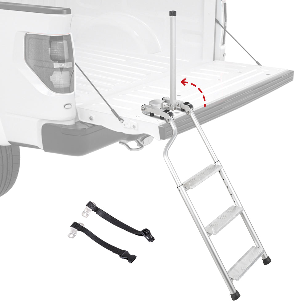 Aa Track Rack AA Products Aluminum Omni-Directional Tailgate Ladder Rack with Wide P ...