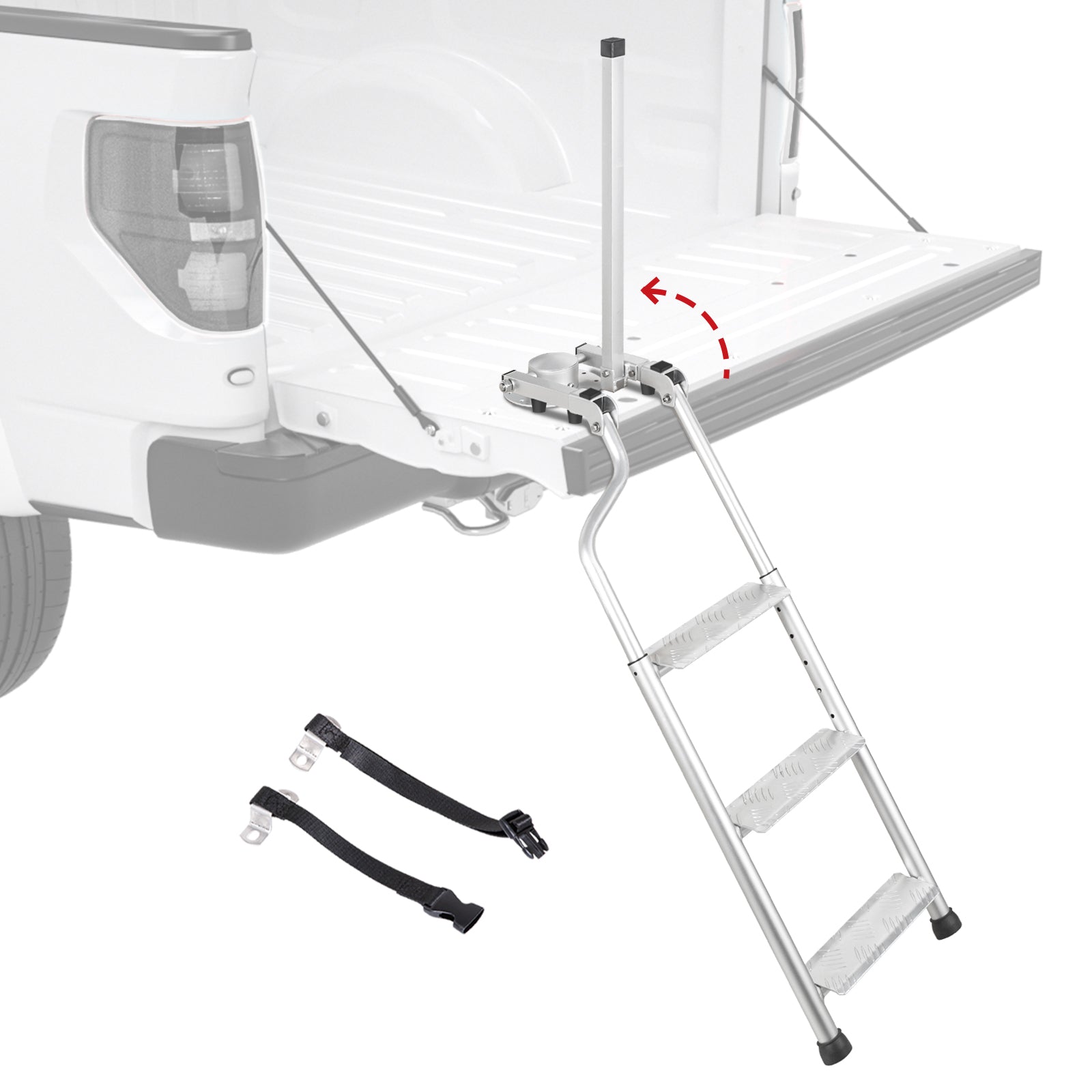 Ladder Rack Cleating AA Products Aluminum Omni-Directional Tailgate Ladder Rack with Wide P ...
