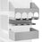 AA Products P-SH-Power Tool Organizer Wall Mount Designed for 16''D Van Shelving Storage, Three Layer 13" W Steel Power Tool Charging Station Organizer(P-SH-PTO-16) - AA Products Inc