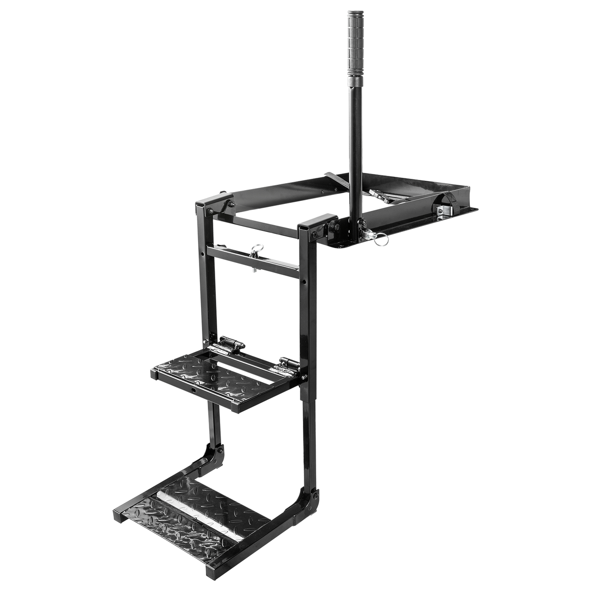 Mytee Products 2-Rung Pull-Out Trailer Step Ladder For Trucks, Trailers, And RVs