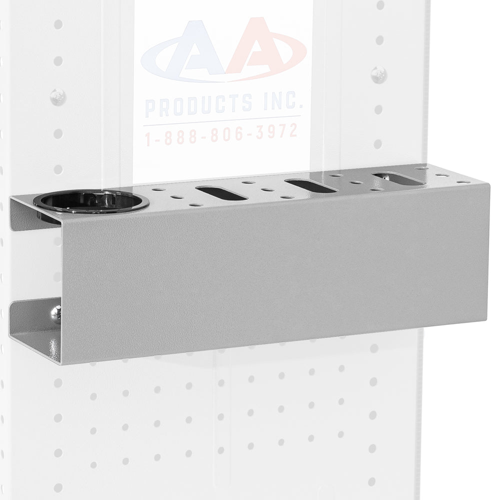 AA Products P-SH-Screwdriver Rack 13"W Steel Tool Holder Rack Designed for 13'' D Van Shelving Storage Rack to Storage Screwdriver, Pliers and Spray Can (P-SH-SDR-13) - AA Products Inc
