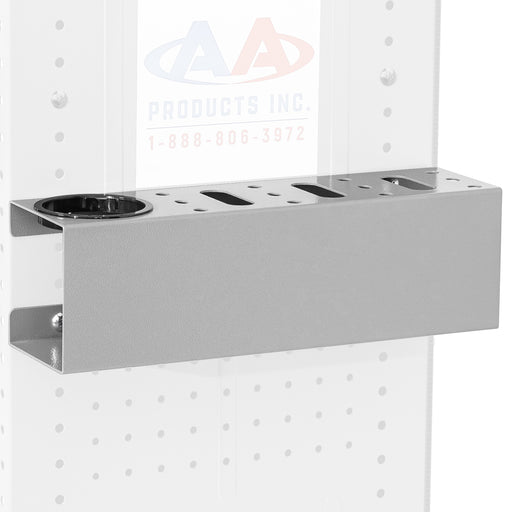 AA Products P-SH-Screwdriver Rack 13"W Steel Tool Holder Rack Designed for 13'' D Van Shelving Storage Rack to Storage Screwdriver, Pliers and Spray Can (P-SH-SDR-13) - AA Products Inc
