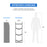 TR-3-46 Refrigerant Tank Rack Steel Freon Tank Holder Rack Shelving Storage with Top Shelf for Cargo Van, 46"H x 14.7"W x 13"D - AA Products Inc
