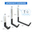 AA Products P-SH-Hooks includes Small, Medium, Large Stainless Steels Sets of three Holds up 50LB Sliver and Black Compatible with AA Products 13" and 16" Van Shelving(P-SH-Hook-01) - AA Products Inc