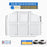 AA Products Model PT-GM/CH Cargo Van Safety Partition Protective Bulkhead Fit for GMC Savana / Chevrolet Express Vans Grey - AA Products Inc