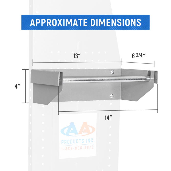 AA Products P-SH-Single Wire Reel Holder - 13" Wide Single Rod Wire Spool Rack Designed for 13"D AA Van Shelving (P-SH-SWRH-13) - AA Products Inc