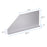 AA Products P-SH-Divider-B 5.9" Heightened Version Shelf Divider Shelf Accessories Designed for 13" Depth Van Shelving Storage, Set of 3 - Grey - AA Products Inc