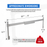 AA-Racks Model AX-TCR Universal Aluminum Extendable Truck Caps Ladder Rack Compatible with Any Truck Cap/ Topper Fit for 6' Wide Trailers, Vans, Trucks Load Capacity 400lb(AX-TCR) - AA Products Inc