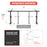 AA-Racks  75" Full-Size Pickup Truck Ladder Racks Low-Profile Height-Adjustable Utility Aluminum Truck Bed Rack with Load Stops-Black(APX2501-BLK) - AA Products Inc