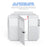 AA Products Model P-PT-DK Partition Swing Door Conversion Kit Fit for AA Van Safety Partition (P-PT-DK) - AA Products Inc
