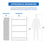 AA Products Model SH-6204 Steel Mid/High Roof Van Shelving Storage System Fits Transit, ProMaster and Sprinter, 4 Tiers Van Shelving Units, 42''W x 62''H x 16''D(SH-6204) - AA Products Inc