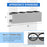 AA Products P-SH-Spray Can Rack 4 Bottle Spray Can Holder Wall-Mounted Rack, Steel Aerosol Can Rack Design for 13" D Van Shelving for Garage and Workspace -Silver (P-SH-SCR-13) - AA Products Inc