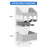 AA Products P-SH-Power Tool Organizer Wall Mount Designed for 13''D Van Shelving Storage, Three Layer 13" W Steel Power Tool Charging Station Organizer(P-SH-PTO-13) - AA Products Inc