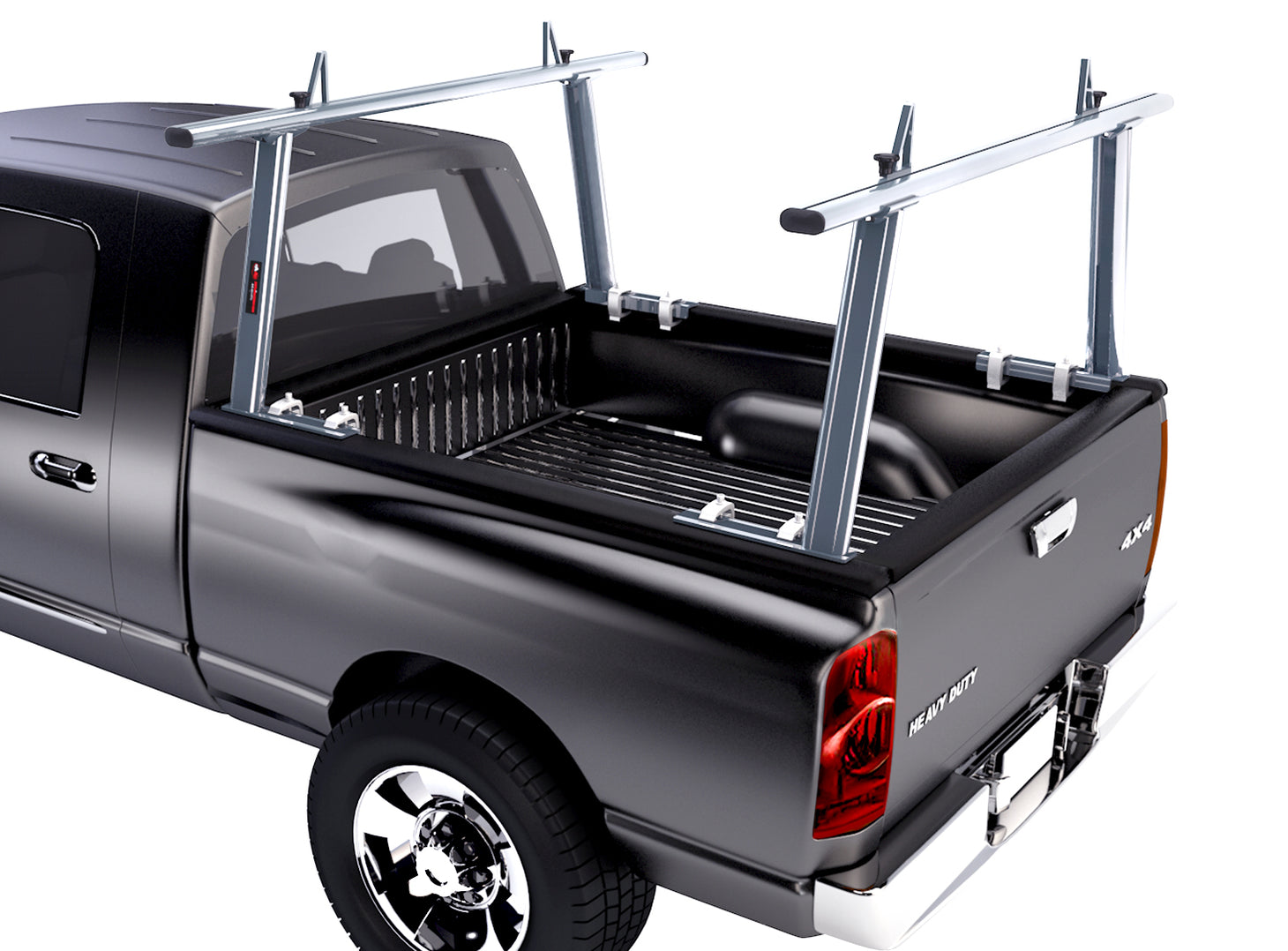 AA-Racks Adjustable Aluminum Pick-Up Truck Ladder Rack (No drilling ...