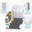 AA Products Model PT-SP-HR Cargo Van Safety Partition Protective Bulkhead Fit for Full Size High Roof Sprinter Vans Grey