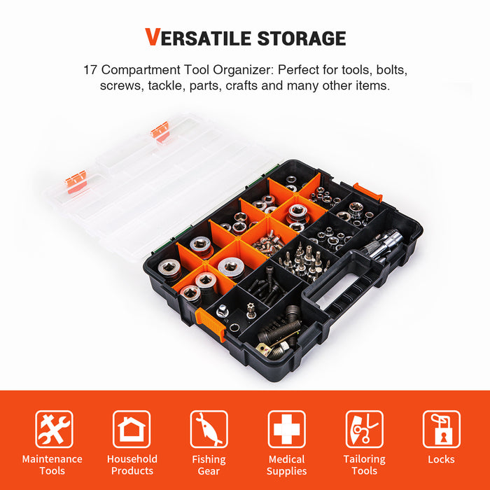 P-SH-Tote Shelf Kit for Van Shelving Storage, 3 Plastic Storage Box w/ 1 set Organizer Holder for Small Parts, Screws and Hardwares(P-SH-TSK)