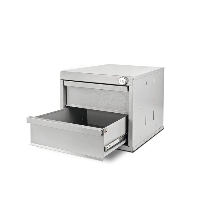 AA Products Model DW-1650 2 Tiers Drawer Cabinet with Password Lock Designed for Tools Room, Utility Room, Workplace, Carriage, Garage. 15.75’’W x 12.5’’H x 15.6”D - Sold individually - AA Products Inc
