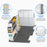 AA Products Model PT-SP-LR Cargo Van Safety Partition Protective Bulkhead Fit for Full Size Low Roof Sprinter Vans Grey