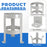 AA Products Model TH-9-15 Propane Tank Holder - Secure Cylinder Rack Stand Perfectly Fits 30lb Propane Tanks- Ideal for Garage, Vehicle Transport & Factory Storage