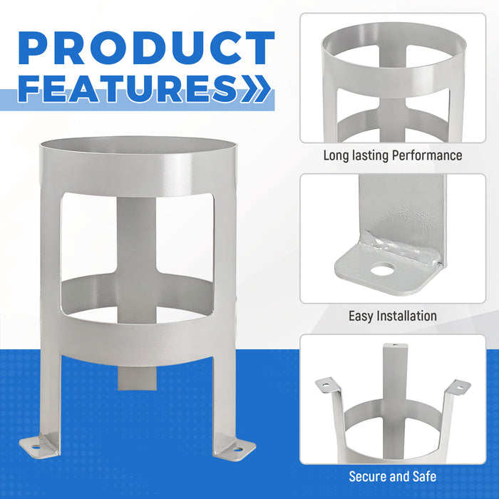 AA Products Model TH-9-15 Propane Tank Holder - Secure Cylinder Rack Stand Perfectly Fits 30lb Propane Tanks- Ideal for Garage, Vehicle Transport & Factory Storage