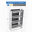 AA Products Model SH-6203 Steel Mid/High Roof Van Shelving Storage System Fits Transit, ProMaster and Sprinter, 4 Tiers Van Shelving Units, 32''W x 62''H x 16''D (SH-6203) - AA Products Inc