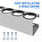 AA Products P-SH-Spray Can Rack 4 Bottle Spray Can Holder Wall-Mounted Rack, Steel Aerosol Can Rack Design for 13" D Van Shelving for Garage and Workspace -Silver (P-SH-SCR-13) - AA Products Inc