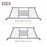 AA-Racks P-HX-502-M Louver Long Style Steel Headache Rack Middle Screen Protective Set, Truck Rack Accessories for Model HX-502(P-HX502-M Louver-L) - AA Products Inc