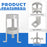 AA Products Model TH-5-11 Propane Tank Holder - Secure Cylinder Rack Stand Perfectly Fits 3.2"-5.3" diameter propane tanks- Ideal for Garage, Vehicle Transport & Factory Storage
